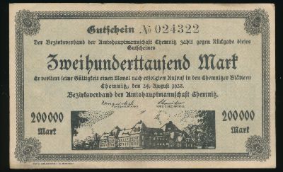 Хемниц., 200000 марок (1923 г.)