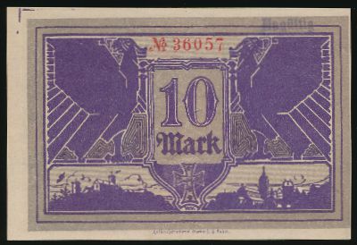 Айзенах., 10 марок (1918 г.)