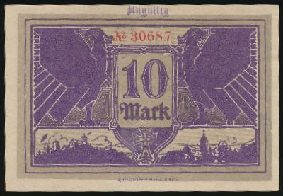 Айзенах., 10 марок (1918 г.)