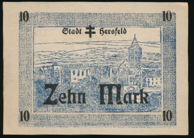 Херсфельд., 10 марок (1918 г.)
