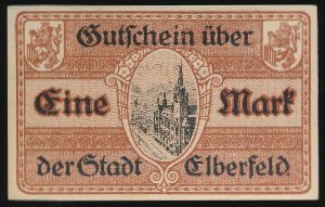 Эльберфельд., 1 марка (1918 г.)