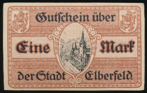 Эльберфельд., 1 марка (1918 г.)
