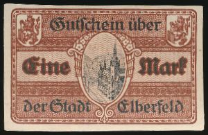 Эльберфельд., 1 марка (1918 г.)