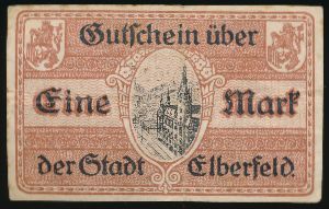 Эльберфельд., 1 марка (1918 г.)