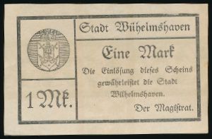 Вильгельмсхафен., 1 марка (1919 г.)