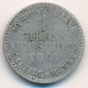 Гессен-Кассель, 1 грош (1841 г.)