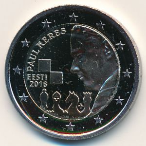Эстония, 2 евро (2016 г.)