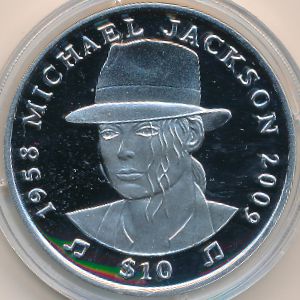 Сьерра-Леоне, 10 долларов (2009 г.)