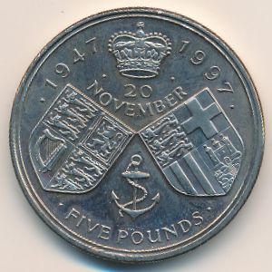 Великобритания, 5 фунтов (1997 г.)