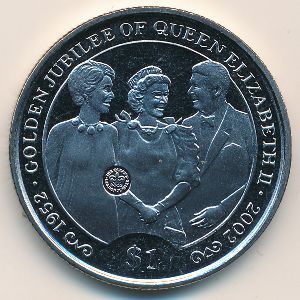 Виргинские острова, 1 доллар (2002 г.)