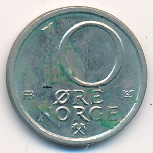 Норвегия, 10 эре (1975 г.)