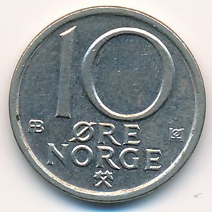Норвегия, 10 эре (1978 г.)