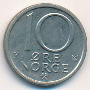 Norway, 10 ore, 1985