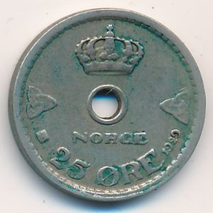 Норвегия, 25 эре (1929 г.)