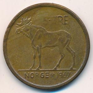 Норвегия, 5 эре (1967 г.)