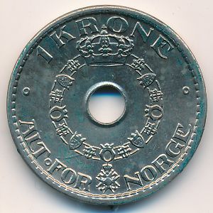 Norway, 1 krone, 1939