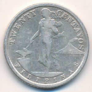 Филиппины, 20 сентаво (1921 г.)