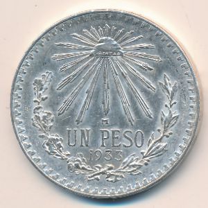 Мексика, 1 песо (1933 г.)