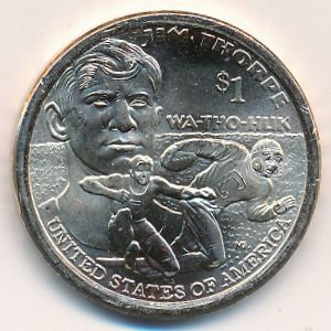 США, 1 доллар (2018 г.)
