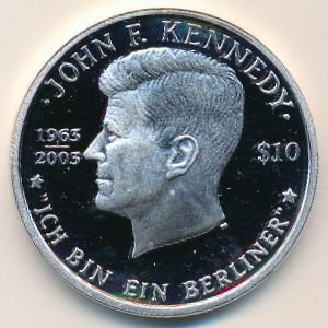 Виргинские острова, 10 долларов (2003 г.)