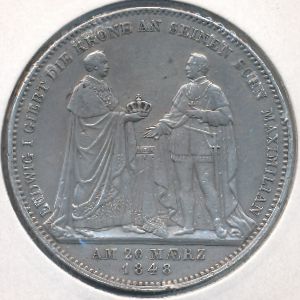 Бавария, 2 талера (1848 г.)