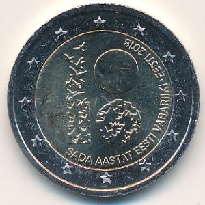 Эстония, 2 евро (2018 г.)