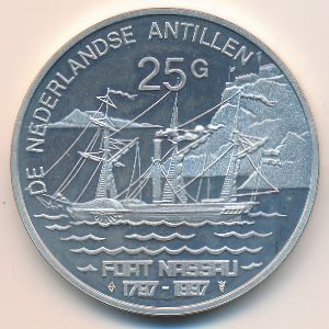 Антильские острова, 25 гульденов (1997 г.)