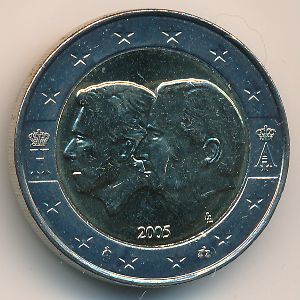 Бельгия, 2 евро (2005 г.)