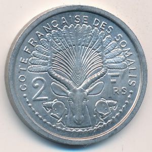 Французское Сомали, 2 франка (1965 г.)