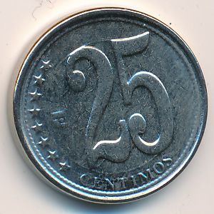 Венесуэла, 25 сентимо (2009 г.)