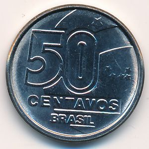 Бразилия, 50 сентаво (1989 г.)