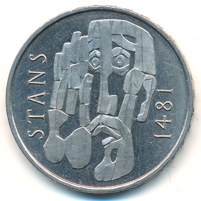 Switzerland, 5 francs, 1981