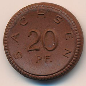 Саксония., 20 пфеннигов (1921 г.)
