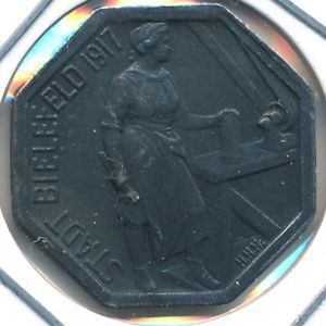 Билефельд., 5 пфеннигов (1917 г.)