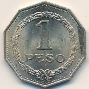 Колумбия, 1 песо (1967 г.)