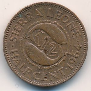 Сьерра-Леоне, 1/2 цента (1964 г.)