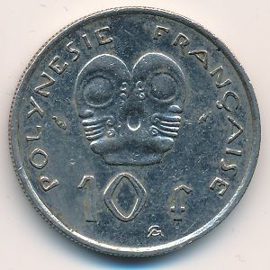Французская Полинезия, 10 франков (1984 г.)