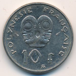 Французская Полинезия, 10 франков (1985 г.)