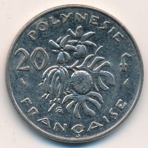 Французская Полинезия, 20 франков (1983 г.)
