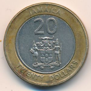 Ямайка, 20 долларов (2001 г.)