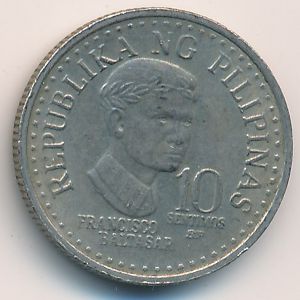 Philippines, 10 centimos, 1982