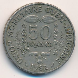 Западная Африка, 50 франков (1982 г.)