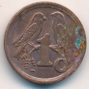 South Africa, 1 cent, 1993