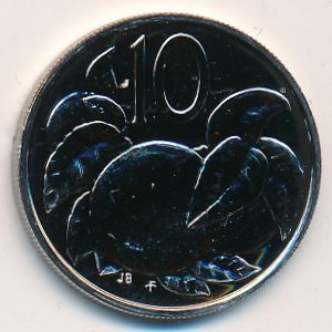 Острова Кука, 10 центов (1975 г.)