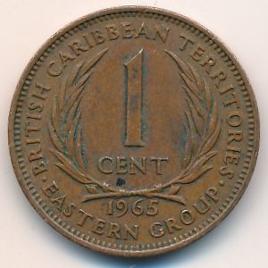 Восточные Карибы, 1 цент (1965 г.)