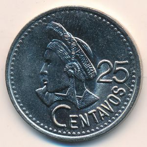 Гватемала, 25 сентаво (1991 г.)