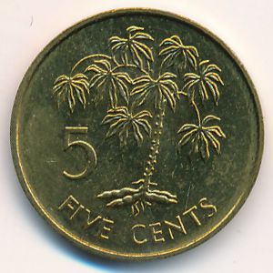 Сейшелы, 5 центов (1982 г.)