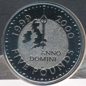 Great Britain, 5 pounds, 1999
