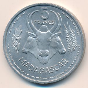 Мадагаскар, 5 франков (1953 г.)