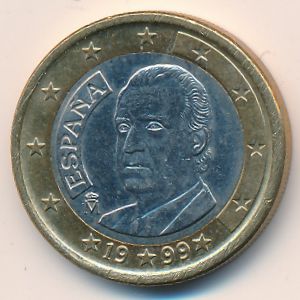 Испания, 1 евро (1999 г.)
